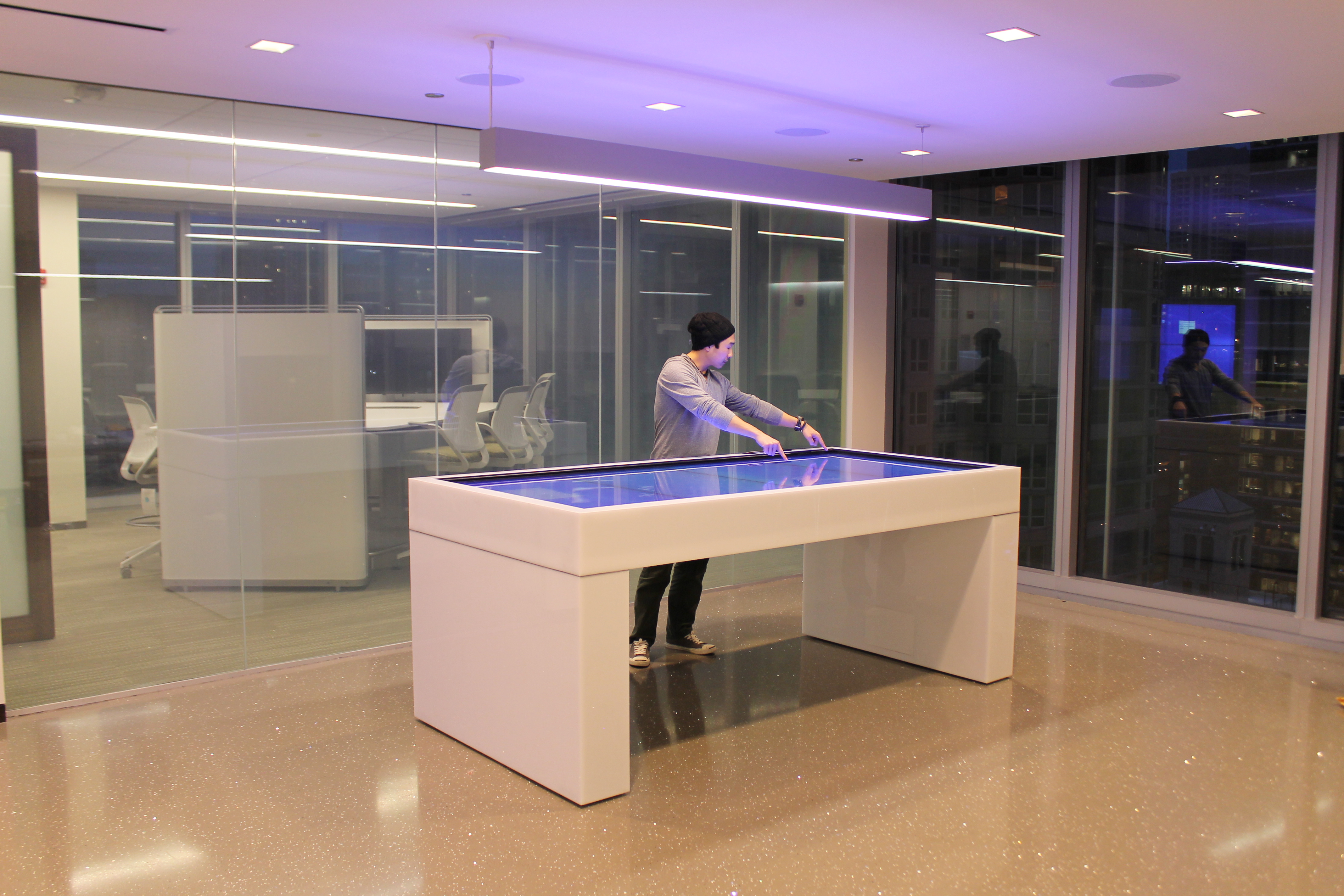 Interactive Touch Table Technology Learning Corporate Center Medical Company by Horizon Display