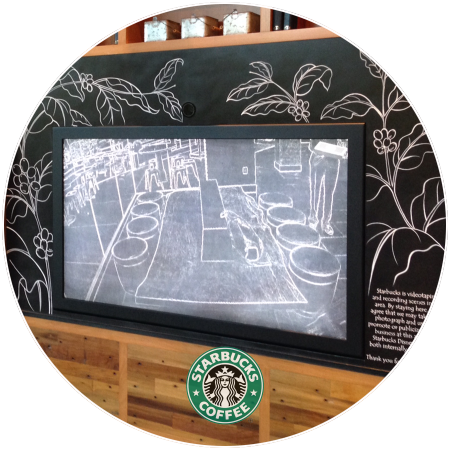 Starbucks Interactive Touch Monitor by Horizon Display