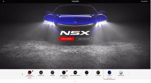 Retail Acura NSX Touchscreen Configurator Dealership Experience by Horizon Display